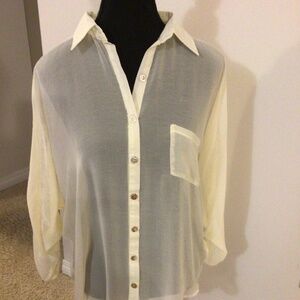 Off White Sheer Blouse
